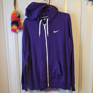 Nike Women's Purple Full-Zip Sweatshirt